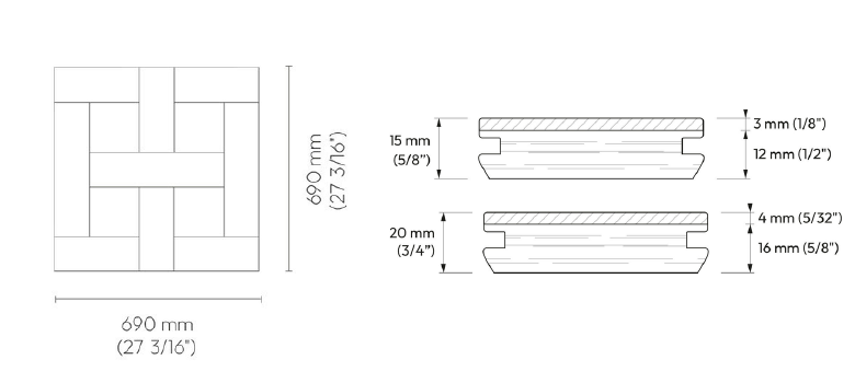 Vecchio Parquet Tiles